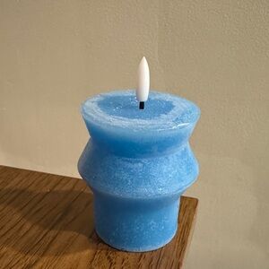 Ashland Blue Flameless Candle
